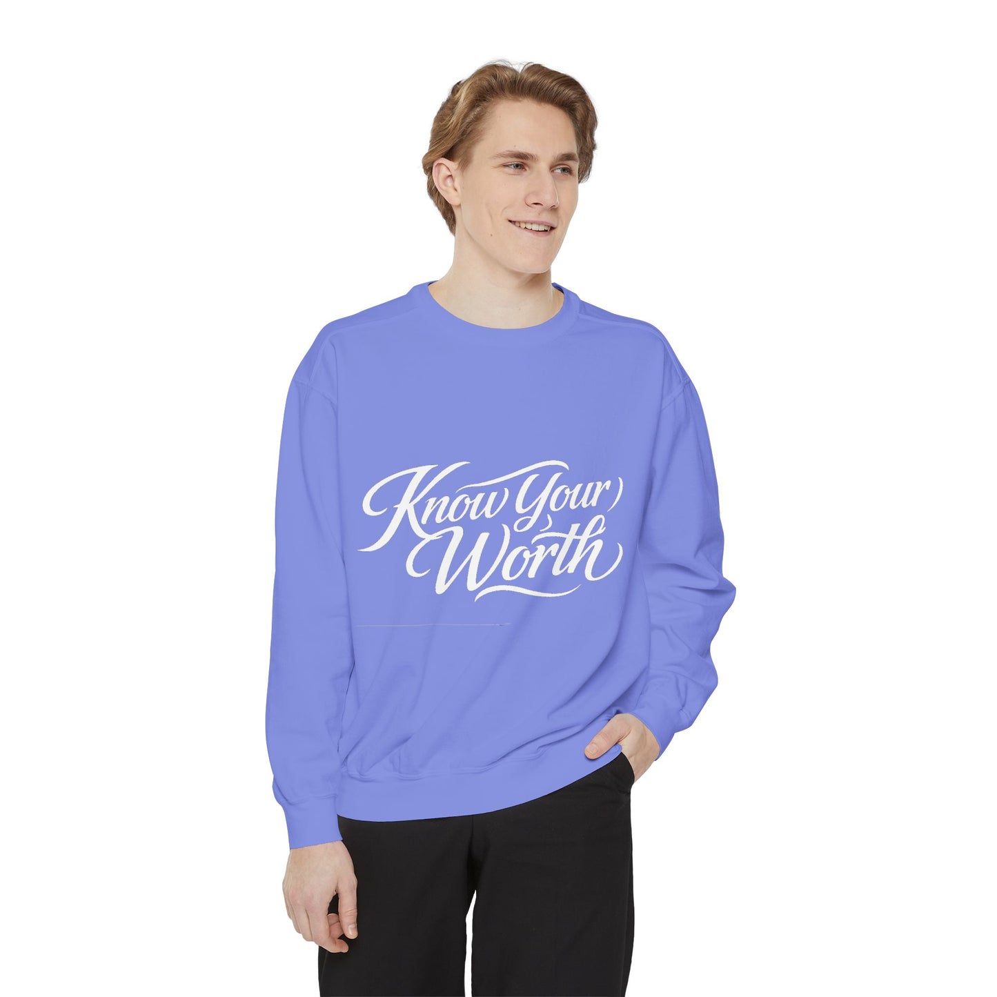 Know Your Worth Dyed Sweatshirt
