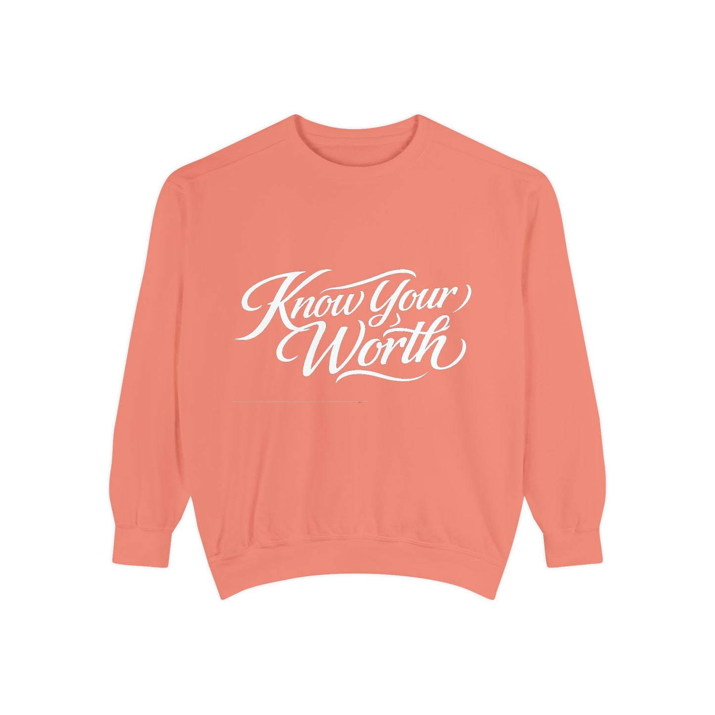 Know Your Worth Dyed Sweatshirt