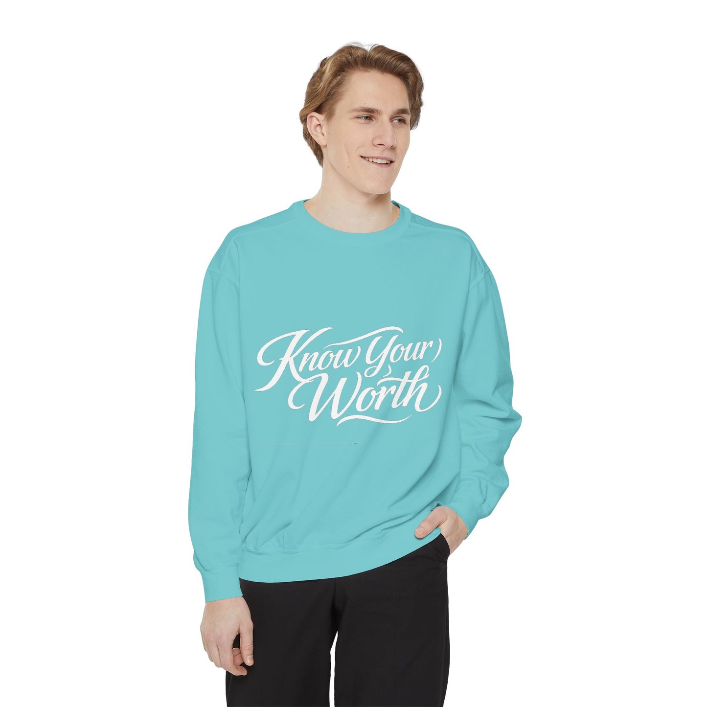 Know Your Worth Dyed Sweatshirt