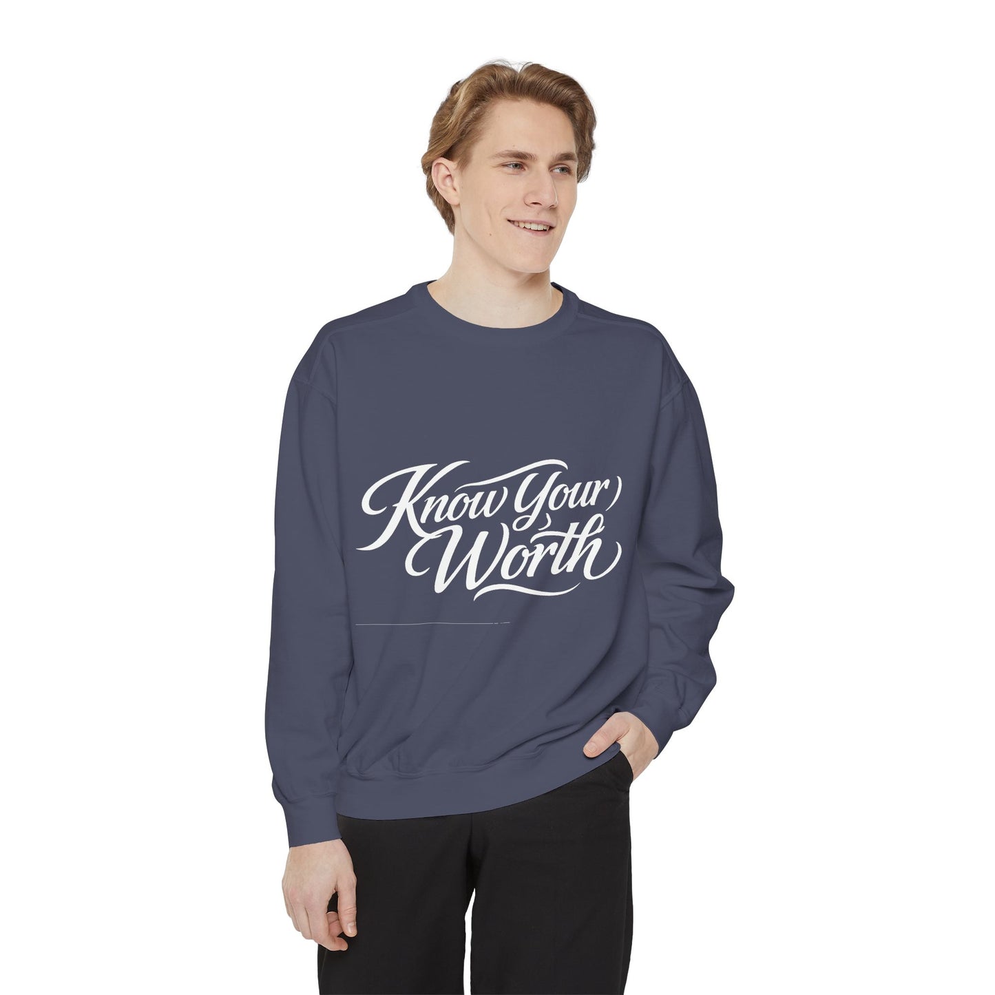 Know Your Worth Dyed Sweatshirt