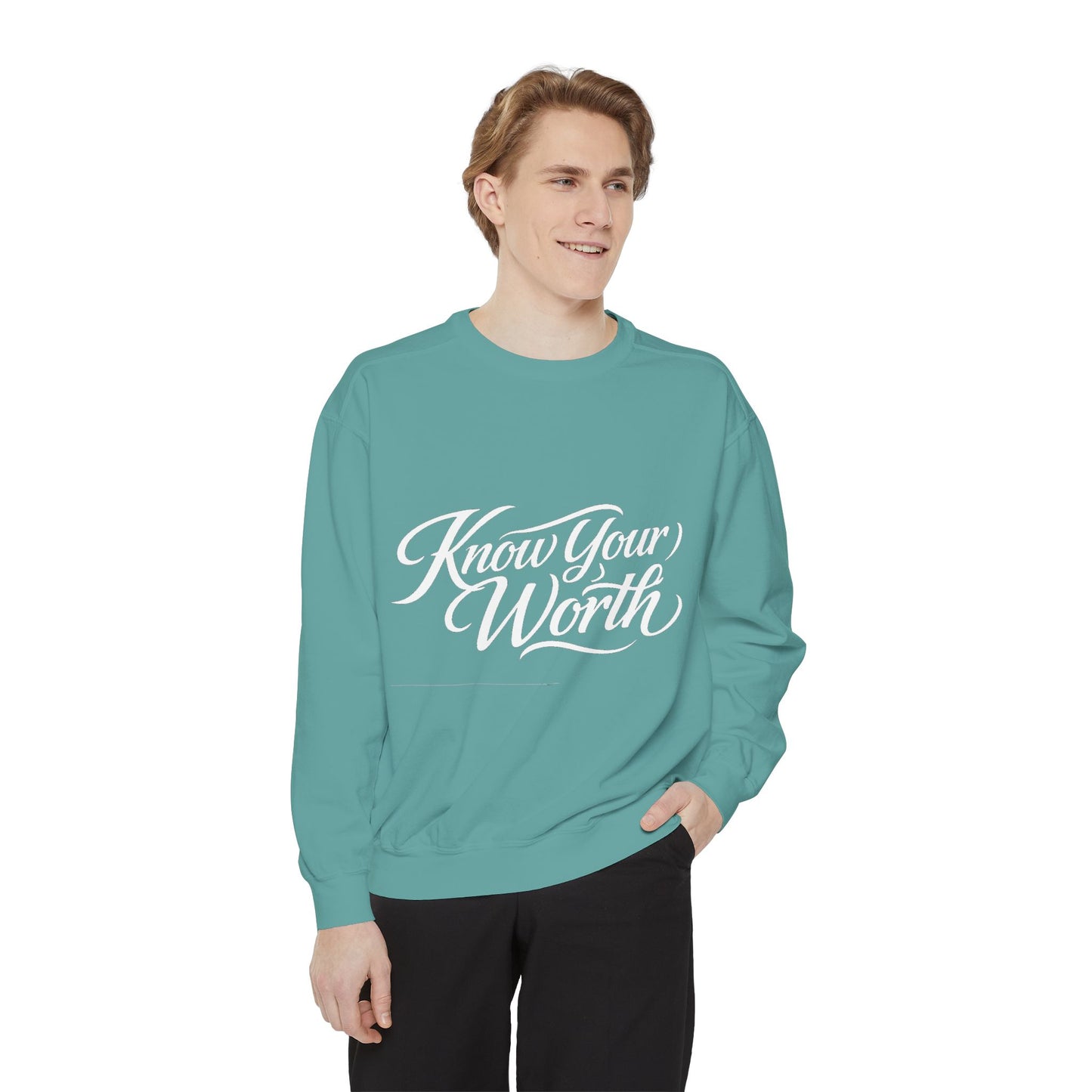 Know Your Worth Dyed Sweatshirt