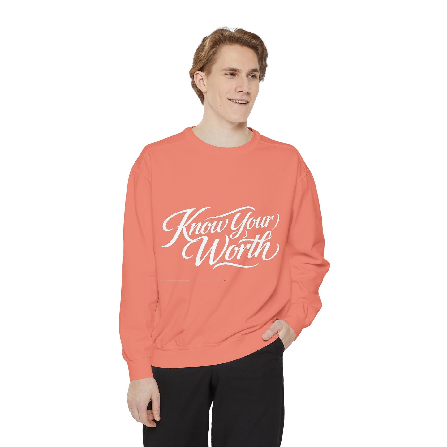 Know Your Worth Dyed Sweatshirt