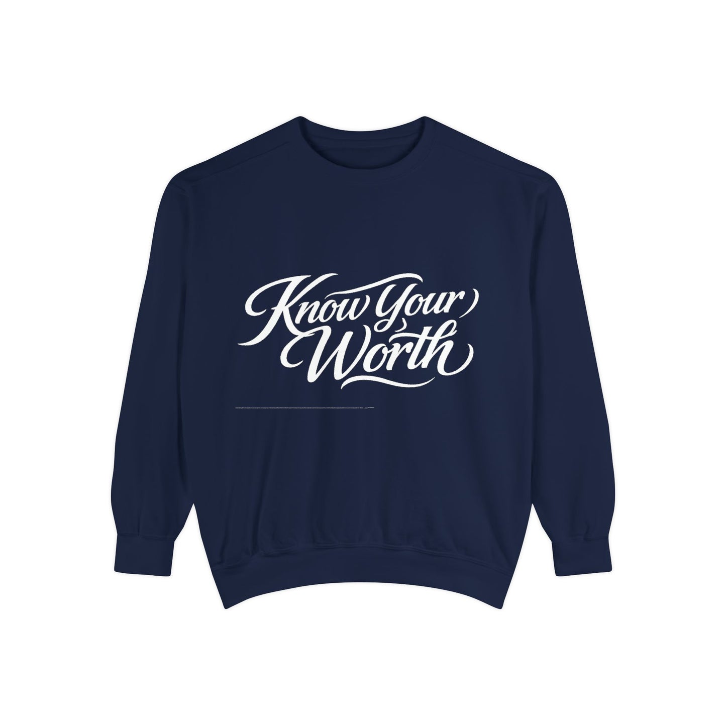 Know Your Worth Dyed Sweatshirt