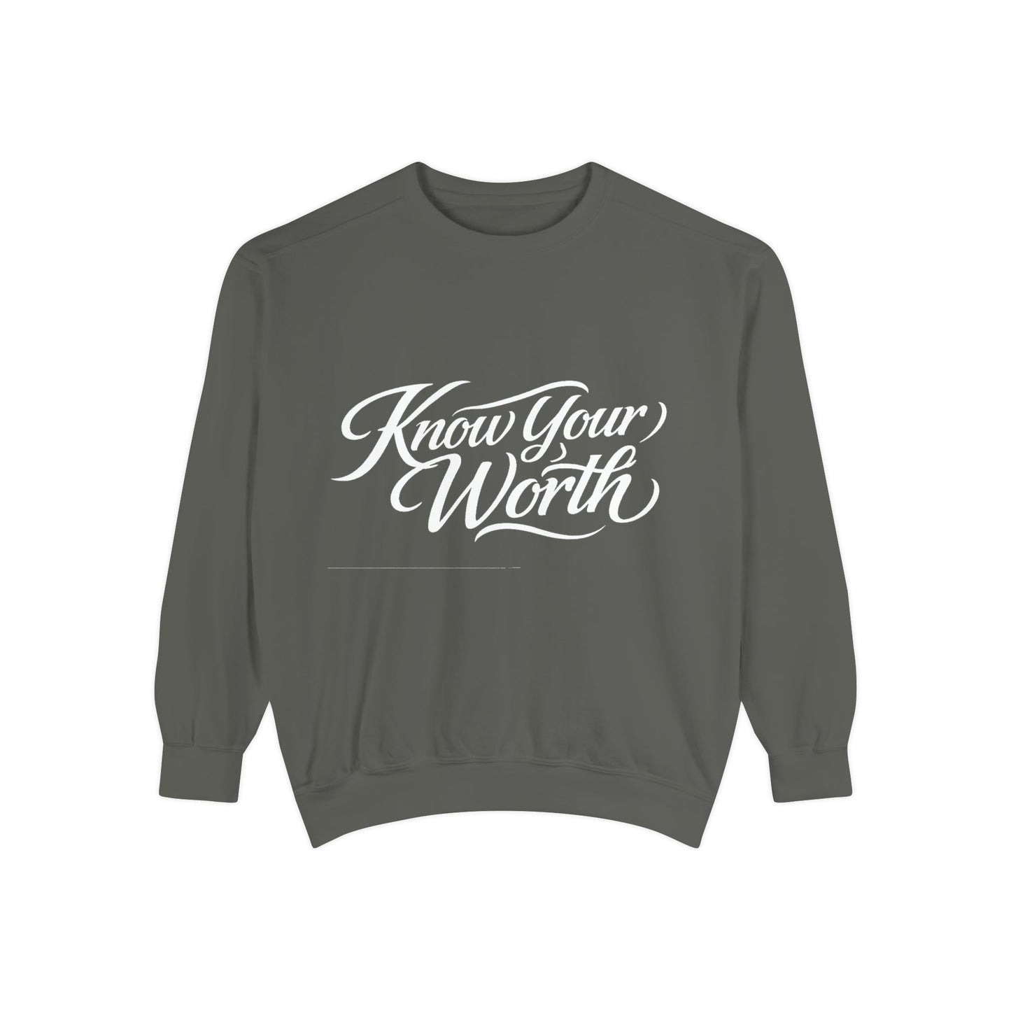 Know Your Worth Dyed Sweatshirt
