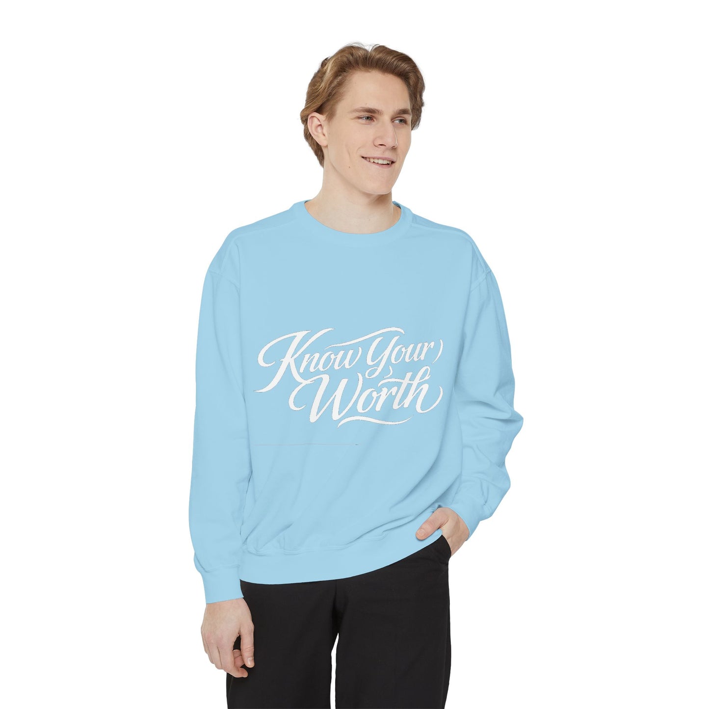 Know Your Worth Dyed Sweatshirt