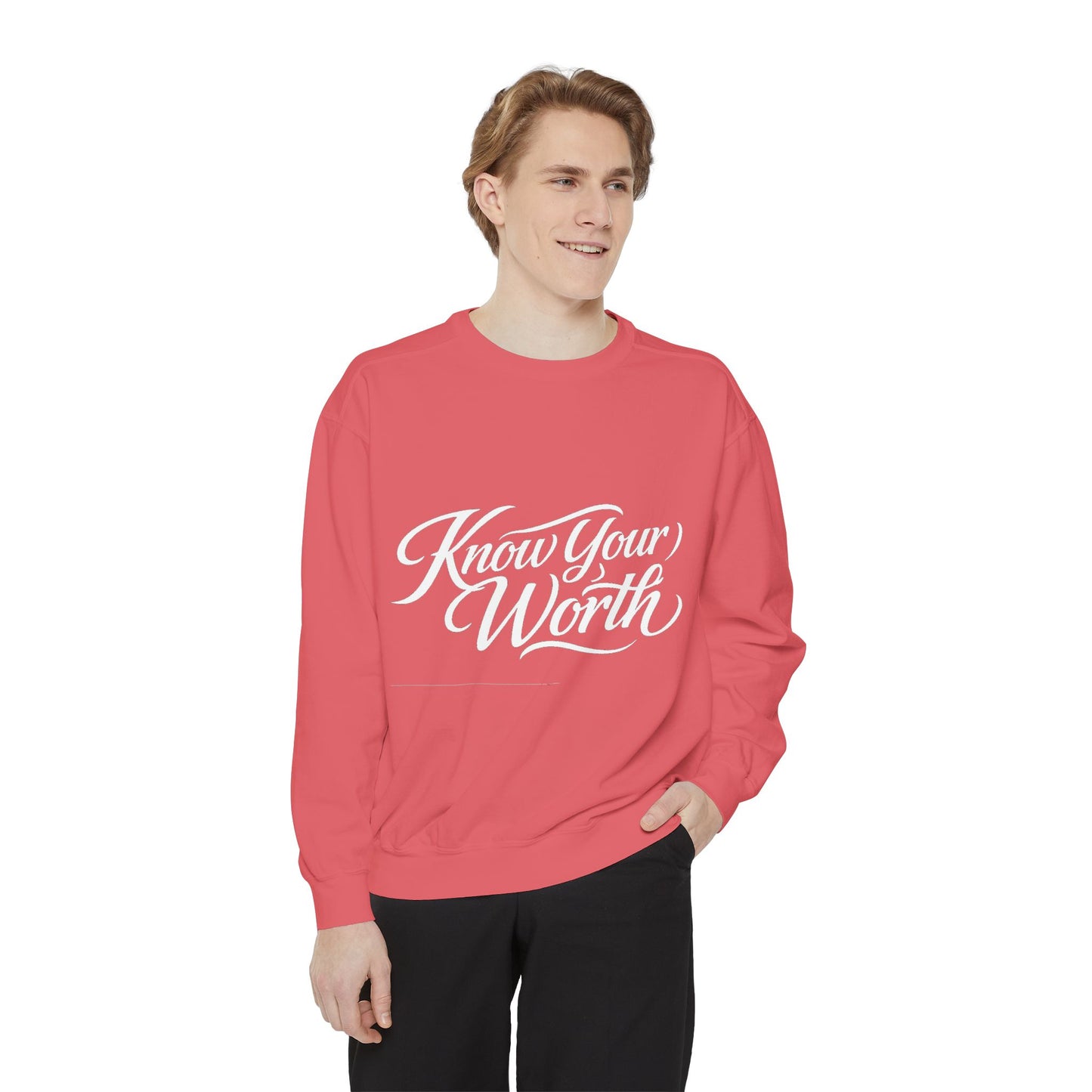 Know Your Worth Dyed Sweatshirt