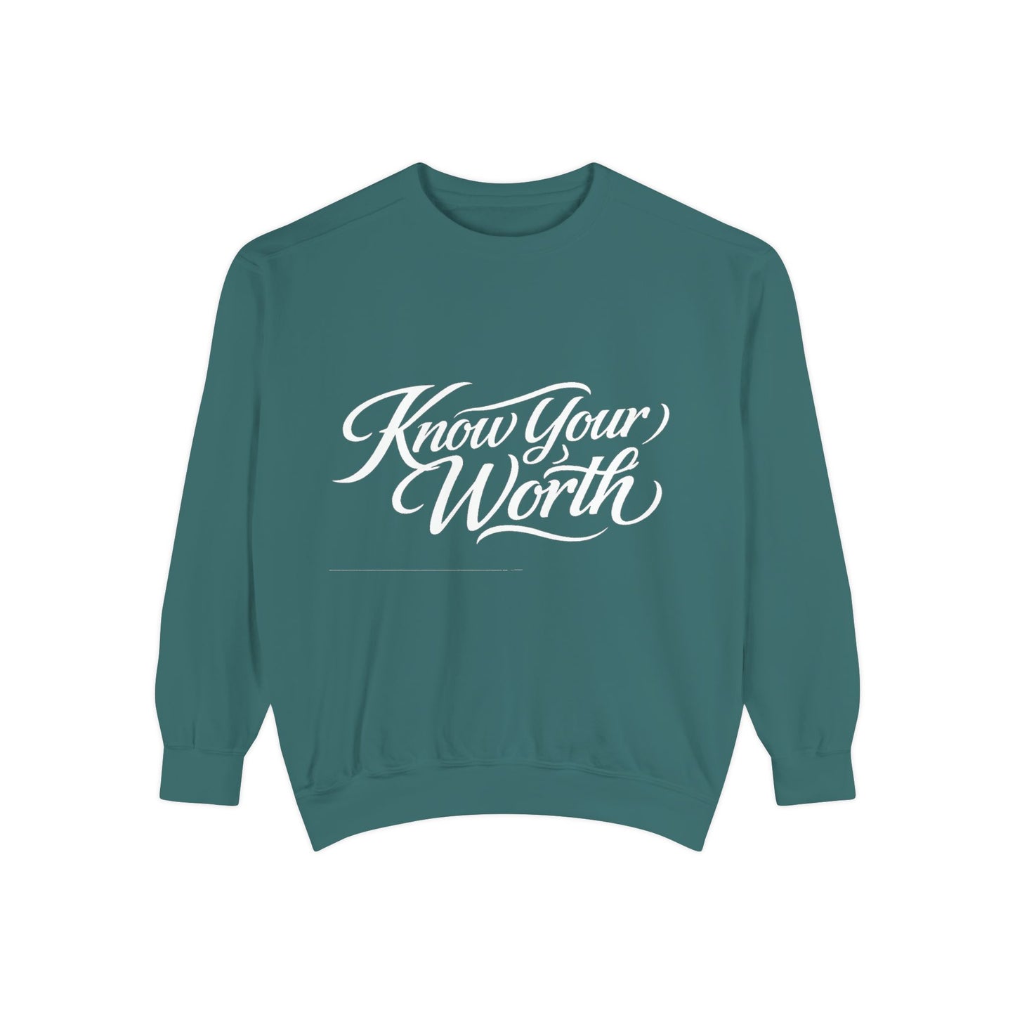 Know Your Worth Dyed Sweatshirt
