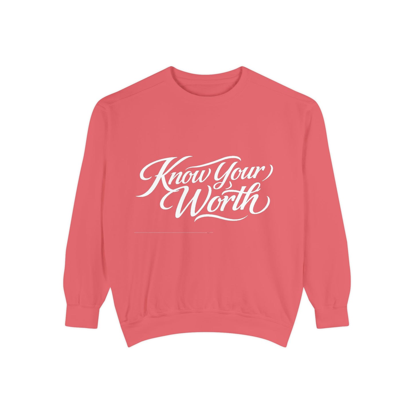 Know Your Worth Dyed Sweatshirt