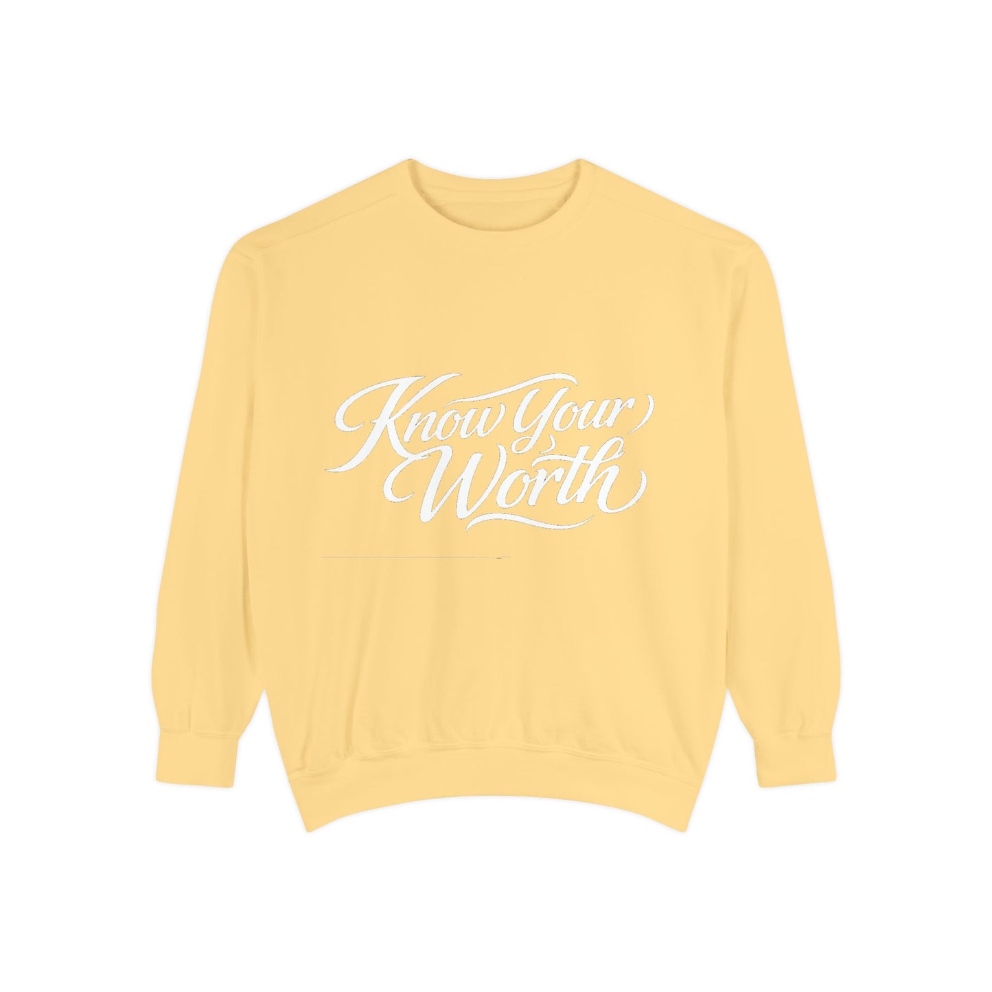 Know Your Worth Dyed Sweatshirt