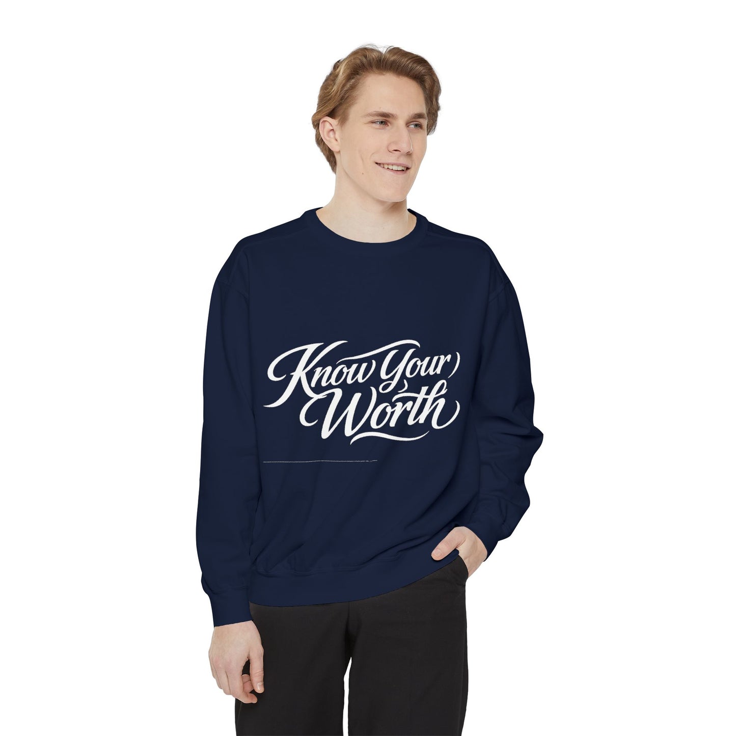 Know Your Worth Dyed Sweatshirt