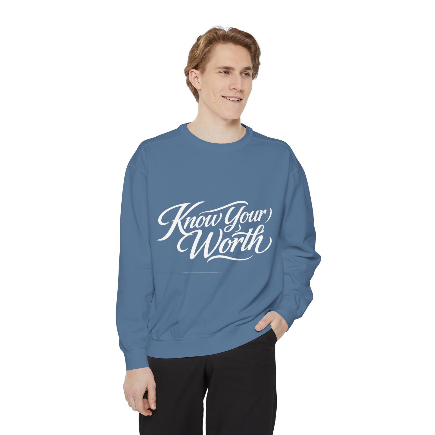 Know Your Worth Dyed Sweatshirt